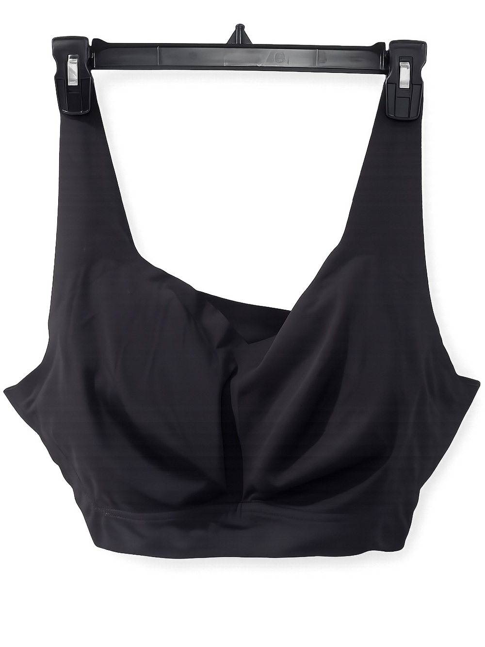 Rhonda Shear Black Seamless Comfort Bra 4X Wireless Full Coverage Adjustable